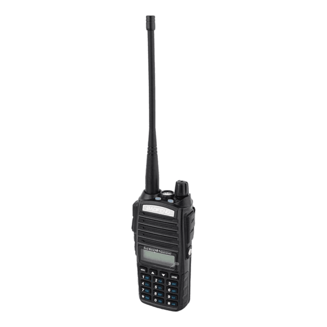 Rádio Comunicador Baofeng Uv-82 Lançamento Chave 5W Dual Band 128 Canais Vhf Uhf Preto