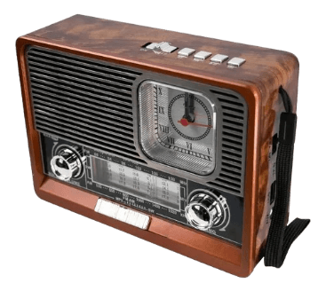 Rádio Ecopower Ep-F102B USB/SD/FM/AM Marrom