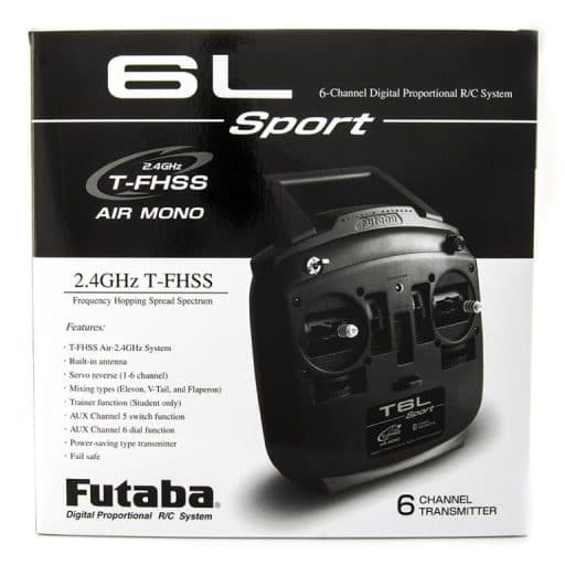 Rádio Futaba W/R3106GF 6CH T6L Sport T-Fhss Air com R3106GF