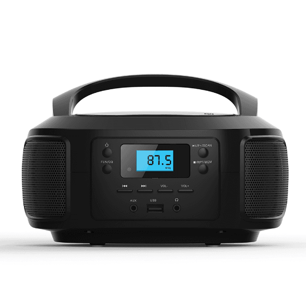 Rádio Toca Cd 4LIFE Fld04 com Bluetooth / MP3 / Fm / USB / Aux / Bivolt Preto
