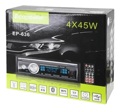 Rádio Toca Discos Ecopower Ep-636 Bt/usb/fm/app