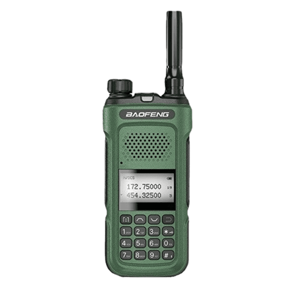 Rádio Walkie Talkie Baofeng Bf-Uv10 5W Vhf Uhf 136-174Mhz 128 Canais Preto/Verde