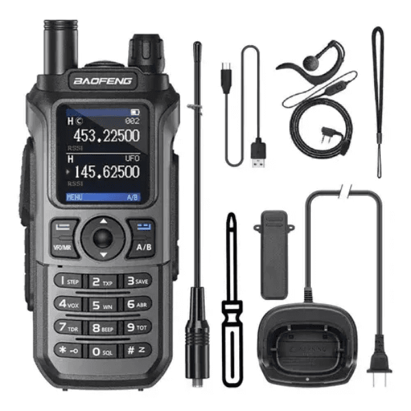 Rádio Comunicador Baofeng Uv-21 999 Canais - Preto
