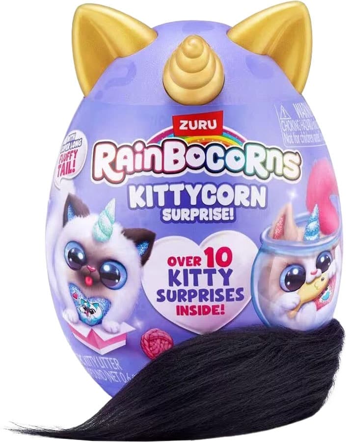 Pelúcia Rainbocorns Kittycorn Surprise Zuru (15 Peças)