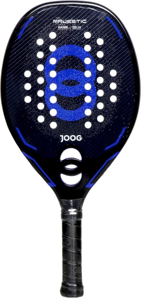 Raquete de Beach Tennis Joog Majestic Kvl Pro Kevlar Blue Eva Pro - Preto/Azul