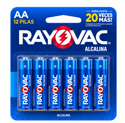 Pilha Alcalina Rayovac Alk Aa X12