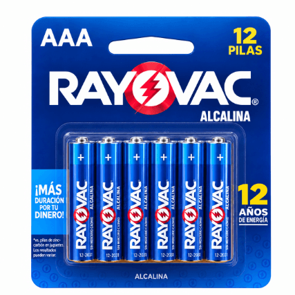 Pilha Alcalina Rayovac Alk-chico Aaa X12