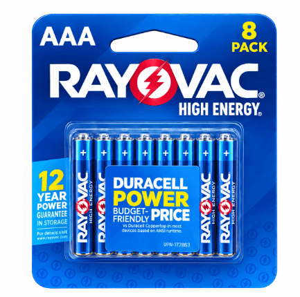 Pilha Alcalina Rayovac Aaa X8