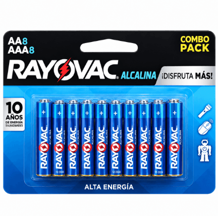 Pilhas Alcalinas Rayovac Alk-pack AAx8 + AAAx8