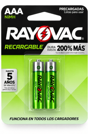 Pilha Alcalina Recarregável Rayovac Aaax2