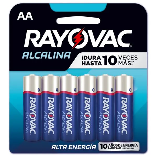 Pilha Alcalina Rayovac Aa X6