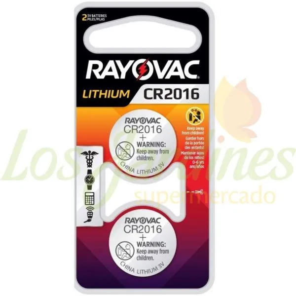 Pilha Rayovac Cr2016 Blister X2