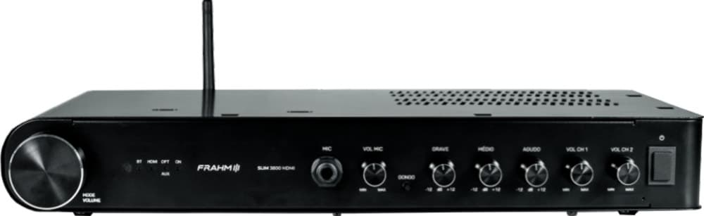 Receiver Amplificador Frahm Slim 3800 HDMI FM/HDMI/Bluetooth 240W Rms - Bivolt