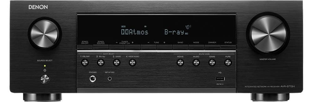 Receiver Denon Avr-S770H 7.2 Canais 75W 8K Ultra HD/Bluetooth/WiFi 110V/60Hz