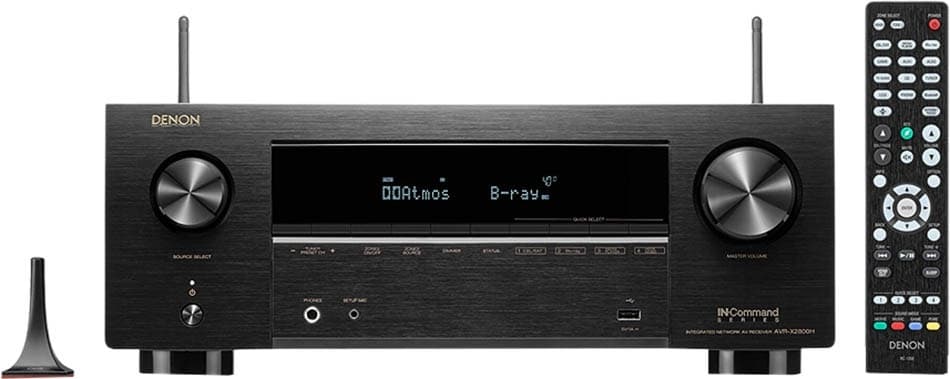 Receiver Denon Avr-X2800H 7.2 Canais 95W 8K Ultra HD/Bluetooth/WiFi 110V/60Hz