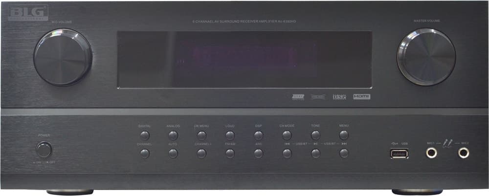 Receiver e Amplificador Blg Av-6380HD 6 canais/Bluetooth/HDMI/USB