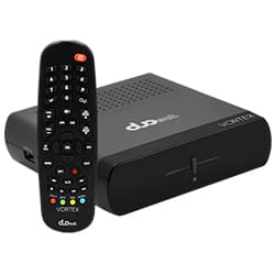 Receptor Digital Fta Duosat Vortex Iks / Sks - Preto