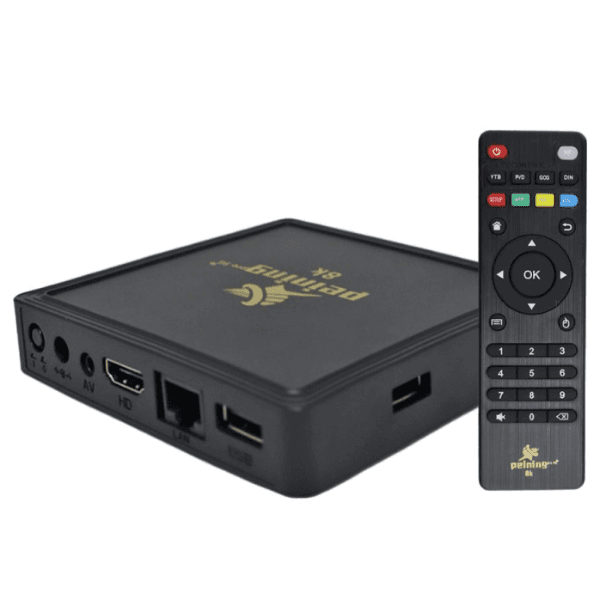 Receptor Peining Pro 5G 32GB 128GB 8K Ultra HD WiFi Bluetooth Android 15.0 Preto