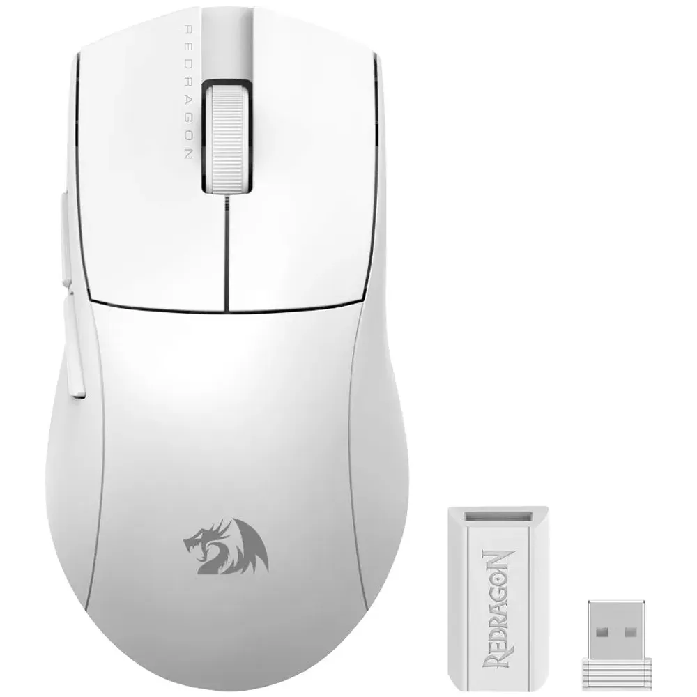 Mouse Redragon K1NG 1K Pro 26000DPI M916W-Pro Branco