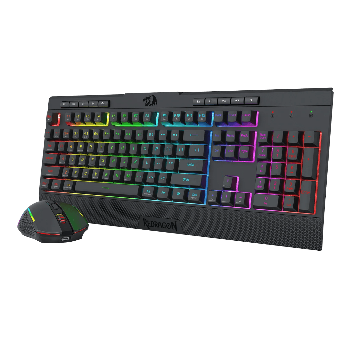 Teclado + Mouse Redragon S151 Wired Gaming Essentials Ing Black