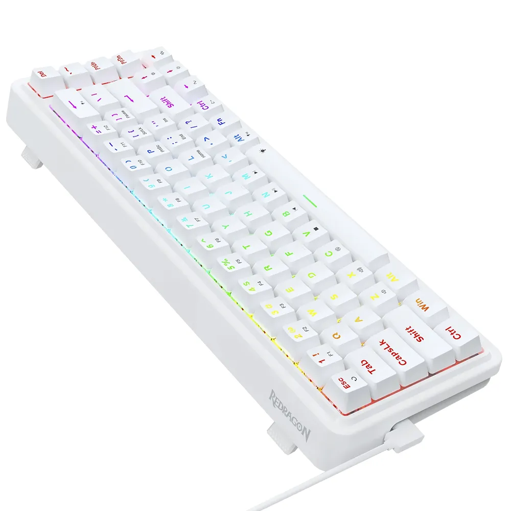 Teclado Redragon Nova K709W-RGB Inglés White