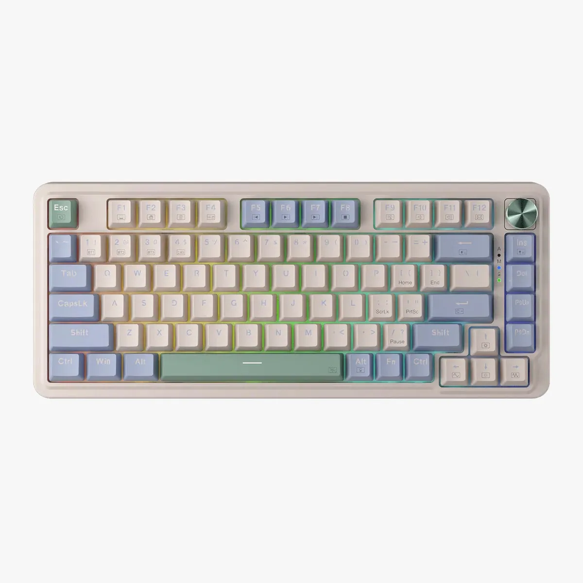 Teclado Redragon Ucal Max K673WBP-RGB-Max Inglés White