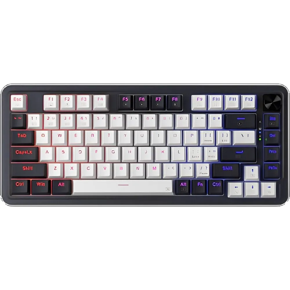 Teclado Redragon Ucal Pro K673WB-RGB-Pro Wireless Eng Blanco/negro