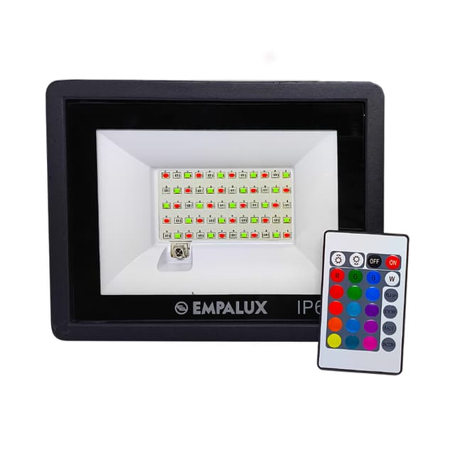 Refletor LED RGB Empalux Rl75039 Bivolt Preto