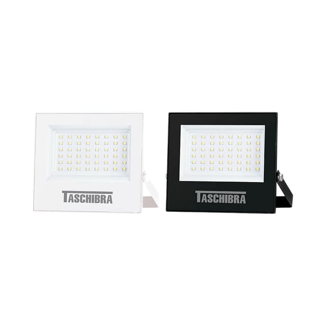 Refletor LED Slim Taschibra 50W 6500K 4000 Lúmenes Bivolt