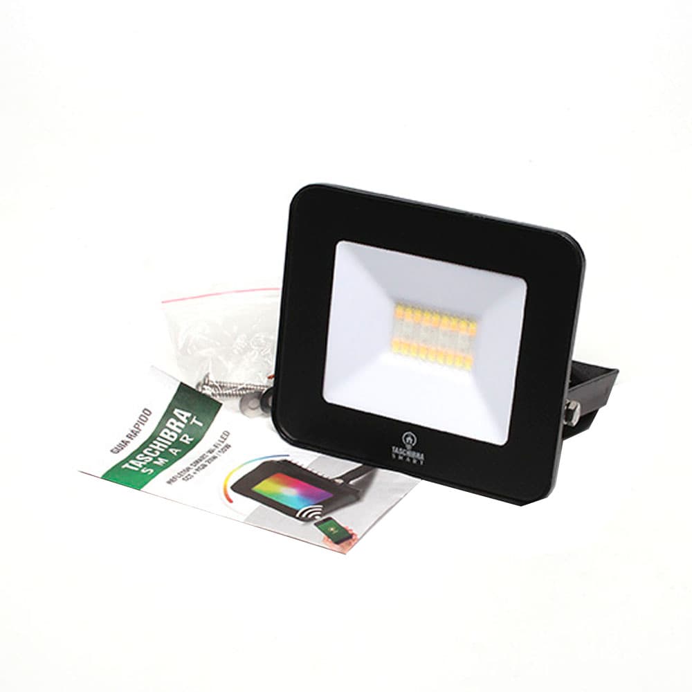 Refletor Smart Wifi Taschibra Cct RGB 20W