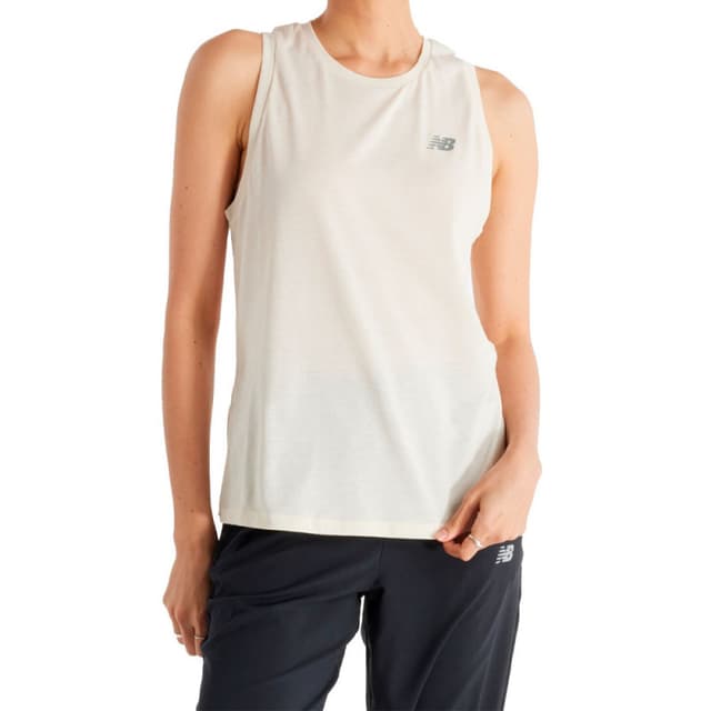 Regata Feminino New Balance WT41104LIT Sport Essentials Heathertech L Bege