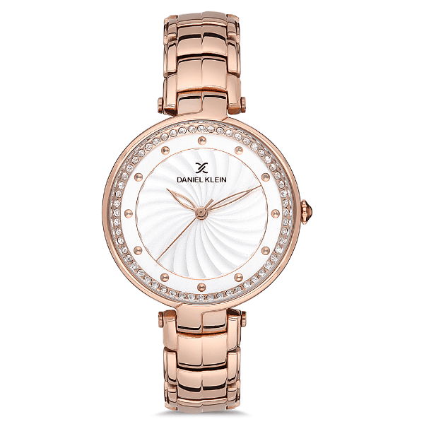 Relógio Analógico Daniel Klein Dk.1.12692-2 Premium Ladies Pulseira de Aço Inoxidável Rose Gold