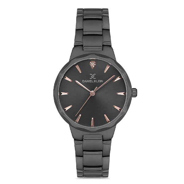 Relógio Analógico Feminino Daniel Klein Dk.1.12702-6 Premium Ladies Pulseira de Aço Inoxidável Preto