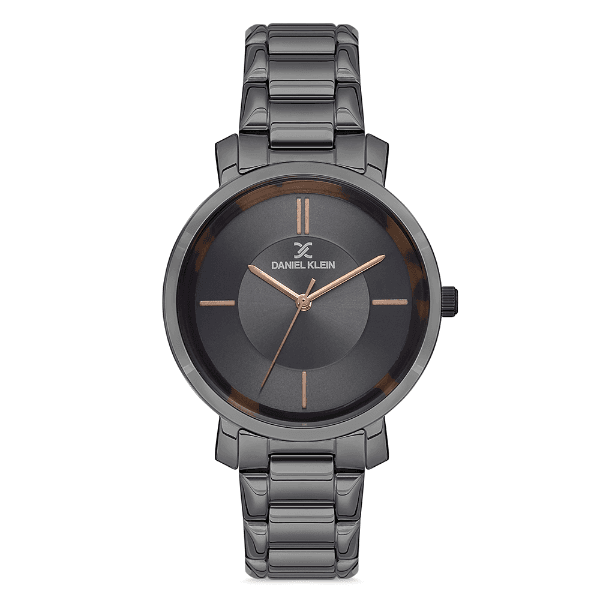 Relógio Analógico Feminino Daniel Klein Dk.1.12705-6 Premium Ladies Pulseira de Aço Inoxidável Preto