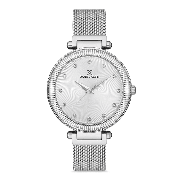 Relógio Analógico Daniel Klein Dk.1.12709-1 Premium Ladies Pulseira de Malha Prata