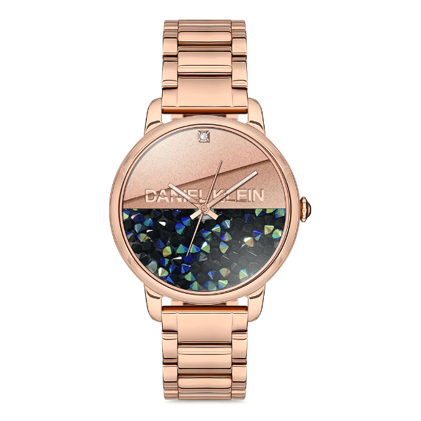 Relógio Analógico Daniel Klein Dk.1.12711-2 Premium Ladies Pulseira de Aço Inoxidável Rose Gold