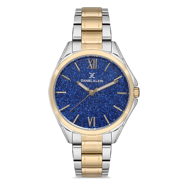 Relógio Analógico Feminino Daniel Klein Dk.1.12721-6 Premium Ladies Pulseira de Aço Inoxidável Prata/Dourado