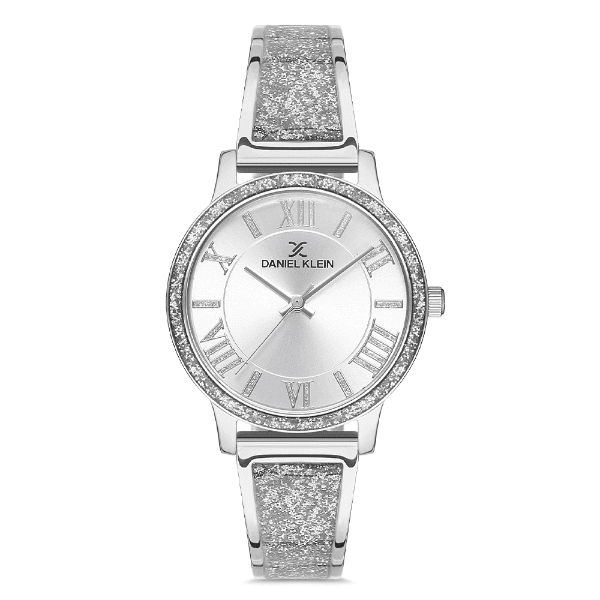 Relógio Analógico Feminino Daniel Klein Dk.1.12726-3 Premium Ladies Pulseira de Aço Inoxidável Prata