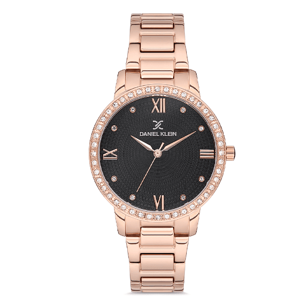 Relógio Analógico Daniel Klein Dk.1.12727-4 Premium Ladies Feminino Pulseira de Aço Inoxidável Ouro Rosé