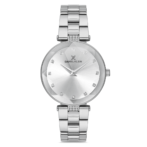 Relógio Analógico Feminino Daniel Klein Dk.1.12729-1 Premium Ladies Pulseira de Aço Inoxidável Prata