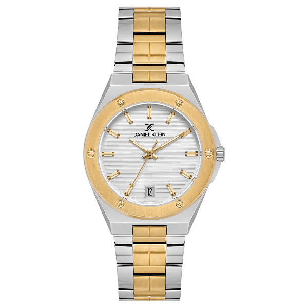 Relógio Analógico Feminino Daniel Klein Relojes Dk.1.14171-5 Premium Lady com Pulseira de Aço Inoxidável Prata/Dourado