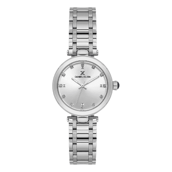 Relógio Analógico Feminino Daniel Klein Dk.6.14320-1 Premium Lady Pulseira de Aço Inoxidável Prata