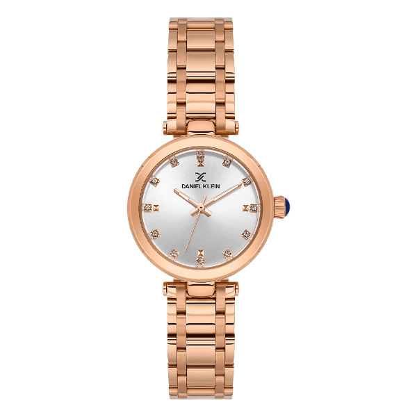 Relógio Analógico Feminino Daniel Klein Dk.6.14320-5 Premium Lady Pulseira de Aço Inoxidável Rose Gold