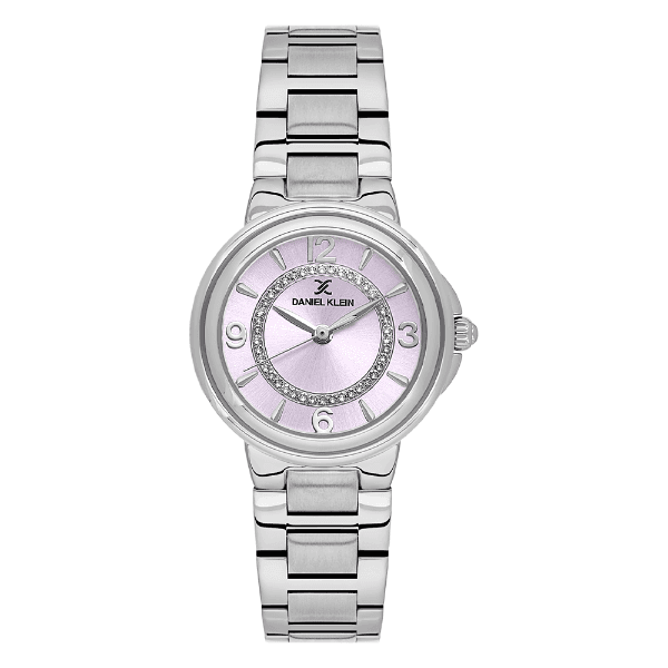 Relógio Analógico Feminino Daniel Klein Dk.6.14322-1 Premium Lady Pulseira de Aço Inoxidável Prata/Rosa