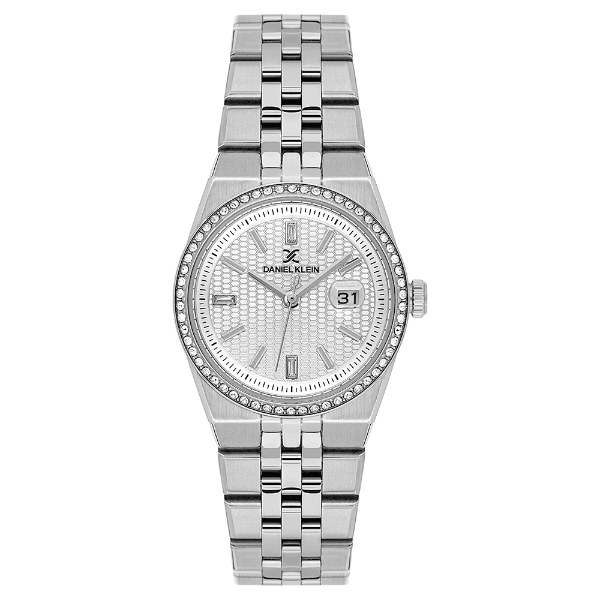 Relógio Analógico Feminino Daniel Klein Dk.6.14717-1 Premium Lady Pulseira de Aço Inoxidável Prata