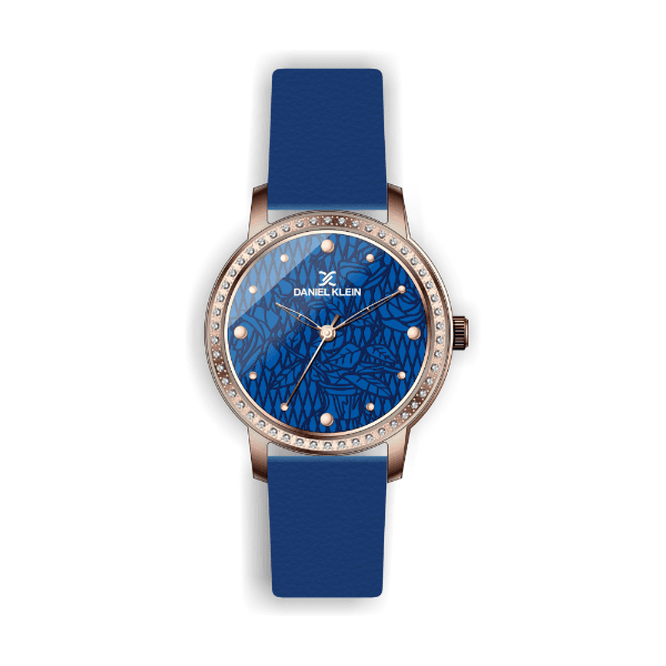 Relógio Analógico Daniel Klein Premium Dk.1.12498-5 Dourado e Azul