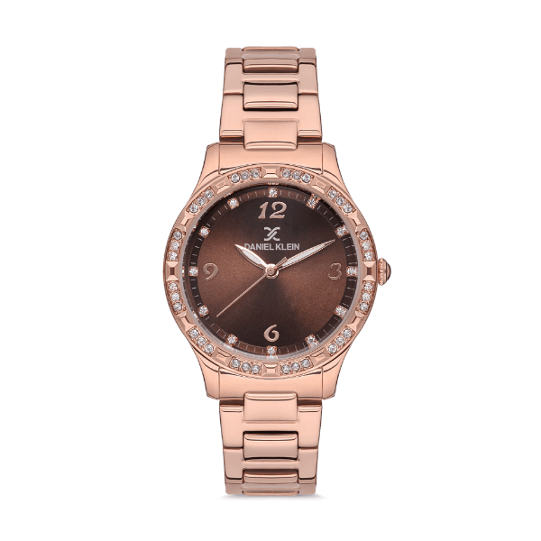 Relógio Analógico Feminino Daniel Klein Premium Dk.1.12526-2 Rosa Ouro