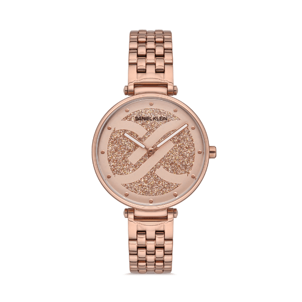 Relógio Analógico Feminino Daniel Klein Premium Dk.1.12534-2 Rosa Ouro