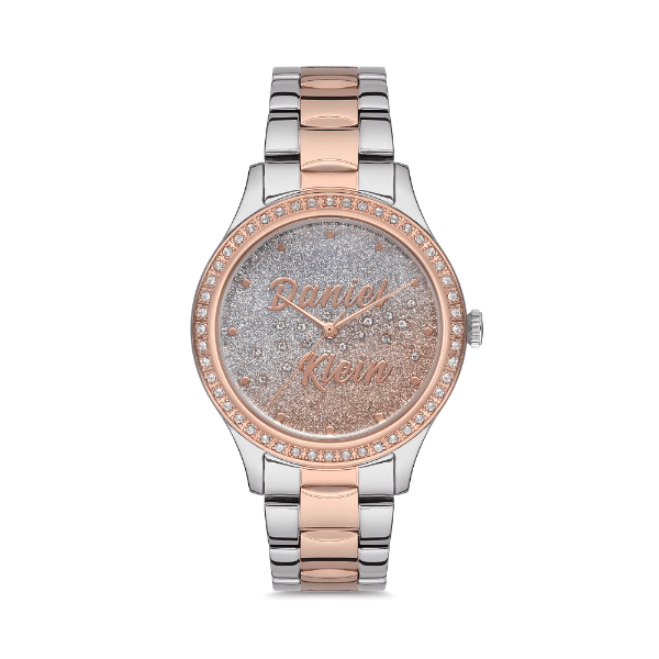 Relógio Analógico Daniel Klein Relojes Premium Dk.1.12538-4 Prata/Rosa Ouro