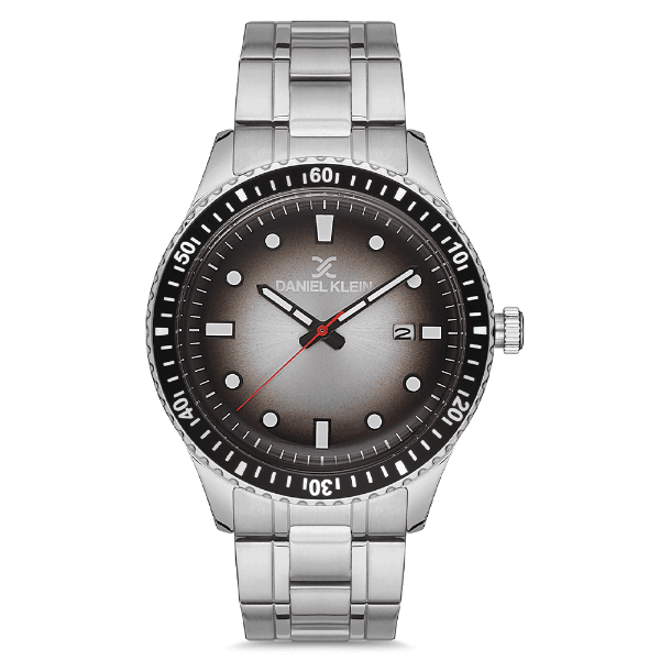 Relógio Analógico Masculino Daniel Klein Dk.1.12682-1 Premium Gents Pulseira de Aço Inoxidável Prata/Preto